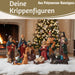 KI-generiertes Bild,XL Krippenfiguren Set 9 Figuren 15cm Traditionell Handbemalt Krippe Krippenset