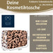 KI-generiertes Bild,Mimi's Glow Kulturtasche Romy 26x14cm Leo Beige Schminktasche Kosmetiktasche
