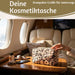 KI-generiertes Bild,Mimi's Glow Kulturtasche Romy 26x14cm Leo Beige Schminktasche Kosmetiktasche