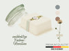 Natur-Design Butterdose 15x10cm Beige Made in Germany 250gr Deckel Butterglocke