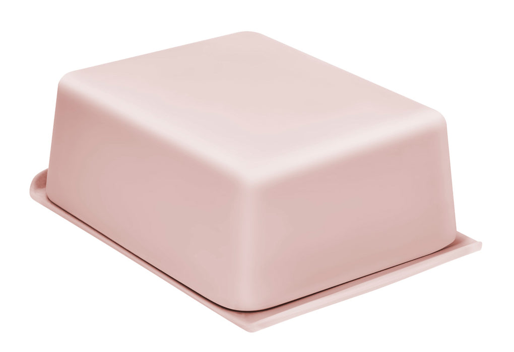 Natur-Design Butterdose 15x10cm Rosa Made in Germany 250gr Deckel Butterglocke