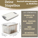 KI-generiertes Bild,Stapelbox Allzweckbox 30x20x15cm mit Deckel Transportbox Stapelkiste