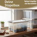 KI-generiertes Bild,Stapelbox Allzweckbox 30x20x15cm mit Deckel Transportbox Stapelkiste