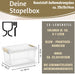 Stapelbox Allzweckbox 5L Lebensmittelecht mit Deckel Transportbox Stapelkiste