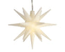 3D LED Außen Leuchtstern Ø 12cm Weiß Timer Beleuchtet Weihnachtsstern