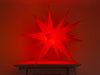 KI-generiertes Bild,3D Außen Leuchtstern Ø 30cm Rot 2 LED Timer Beleuchtet Weihnachtsstern