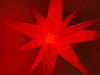 KI-generiertes Bild,3D Außen Leuchtstern Ø 30cm Rot 2 LED Timer Beleuchtet Weihnachtsstern