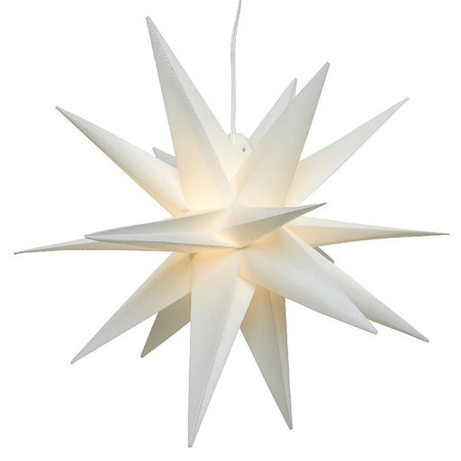 KI-generiertes Bild,3D Außen Leuchtstern Ø 60cm Weiß 6 LED Beleuchtet Weihnachtsstern Faltstern
