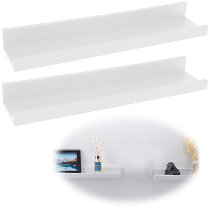 Wandregal Wandboard Freja 2´er Set 45cm Weiß Deko Regal Schweberegal Küchenregal