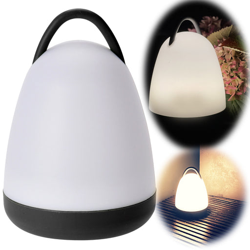 KI-generiertes Bild LED Camping-Leuchte 18x13cm Schwarz Weiß tragbar Gartenlaterne Windlicht