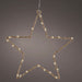 2x 35 LED Leuchtstern Weihnachtsstern Ø 38cm Gold Timer Batterie Beleuchtet