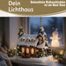 KI-generiertes Bild,LED Lichthaus 12,5cm 2x AA Batterie für Weihnachtsstadt Weihnachtsdorf