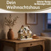 KI-generiertes Bild,LED Lichthaus 12,5cm 2x AA Batterie für Weihnachtsstadt Weihnachtsdorf