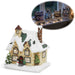 KI-generiertes Bild LED Weihnachtshaus Villa 12,5cm 2x AA Batterie für Weihnachtsstadt Weihnachtsdorf