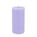KI-generiertes Bild,LED 3D Stumpenkerze Ribe Lila 10x7,5cm Echtwachs flackernde flammenlose Kerze