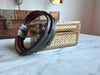 Elegantes Unisex Lederarmband 21cm Palma Dreifach Braun Gravurplatten Echtleder