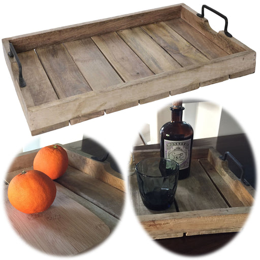 KI-generiertes Bild XXL Mango Serviertablett 56x39cm B-Ware Holz-Tablett Dekotablett Griff Henkel Shabby