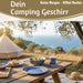 Camping-Geschirr Set 12-teilig Maritim Blau Weiß 4 Personen Picknick