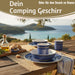 Camping-Geschirr Set 12-teilig Maritim Blau Weiß 4 Personen Picknick