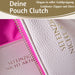 KI-generiertes Bild,Mimi's Glow Clutch Lia Rosa 22cm PU Leder Haptik Handtasche Kosmetiktasche