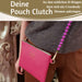 Mimi's Glow Clutch Lia Pink 22cm PU Leder Haptik Handtasche Kosmetiktasche