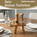 KI-generiertes Bild,Pflanzenhocker Teak Holz 21x16cm Mini Tisch Rechteckig Deko Hocker Blumenständer