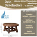 KI-generiertes Bild,Holz Pflanzenhocker 25x12cm Rund Mini Tisch Deko Hocker Blumenständer