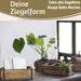 KI-generiertes Bild,IB Laursen Holz Ziegelform Unika 31x15cm Braun alte Backsteinform Cutlery Deko