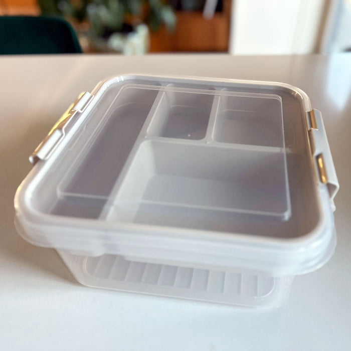 KI-generiertes Bild,Sortierbox Aufbewahrungsbox 26x11cm Beige Stapelbox mit Deckel Kosmetik Organizer