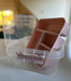 Sortierbox Aufbewahrungsbox 26x11cm Rosa Stapelbox mit Deckel Kosmetik Organizer