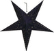 3D Leuchtstern Papierstern Ø 60cm Schwarz 10 LED Timer Weihnachtsstern