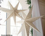 KI-generiertes Bild,3D Leuchtstern Papierstern Ø 60cm Weiß Ornament 20 LED Beleuchtet Weihnachtsstern