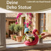 XL Deko Figur Gartenzwerg Pink sitzend 17cm Gnom Skulptur Gartenstatue Statue Objekt