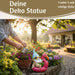 XL Deko Figur Gartenzwerg Pink sitzend 17cm Gnom Skulptur Gartenstatue Statue Objekt