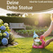 XL Deko Figur Gartenzwerg Pink sitzend 17cm Gnom Skulptur Gartenstatue Statue Objekt