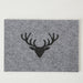 2x Filz Tischset Platzset Hirsch Grau 45cm Rechteckig Platzdeckchen Platzmatte