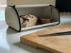 KI-generiertes Bild,Vintage Brotkasten Creme Weiß 34cm Metall Retro Brotbox Aufbewahrungskorb