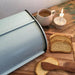 Vintage Brotkasten Ice Blau 34cm Metall Retro Brotbox Aufbewahrungskorb
