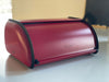KI-generiertes Bild,Vintage Brotkasten Rot 34cm Metall Retro Brotbox Aufbewahrungskorb