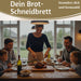 Profi Holz Schneidebrett 47x36cm XL Akazie Küchenbrett Tranchierbrett