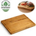 Profi Holz Schneidebrett 47x36cm XL Akazie Küchenbrett Tranchierbrett