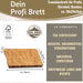 Profi Holz Schneidebrett Stirnholz 36cm XL Bambus Küchenbrett Tranchierbrett