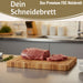 KI-generiertes Bild,Profi Holz Schneidebrett Stirnholz 36cm XL Bambus Küchenbrett Tranchierbrett