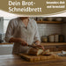 Profi Holz Schneidebrett Stirnholz 36cm XL Bambus Küchenbrett Tranchierbrett