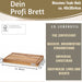 KI-generiertes Bild,Profi Holz Schneidebrett Teak 40cm XL Teakholz Küchenbrett Tranchierbrett