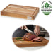 Profi Holz Schneidebrett Teak 40cm XL Teakholz Küchenbrett Tranchierbrett