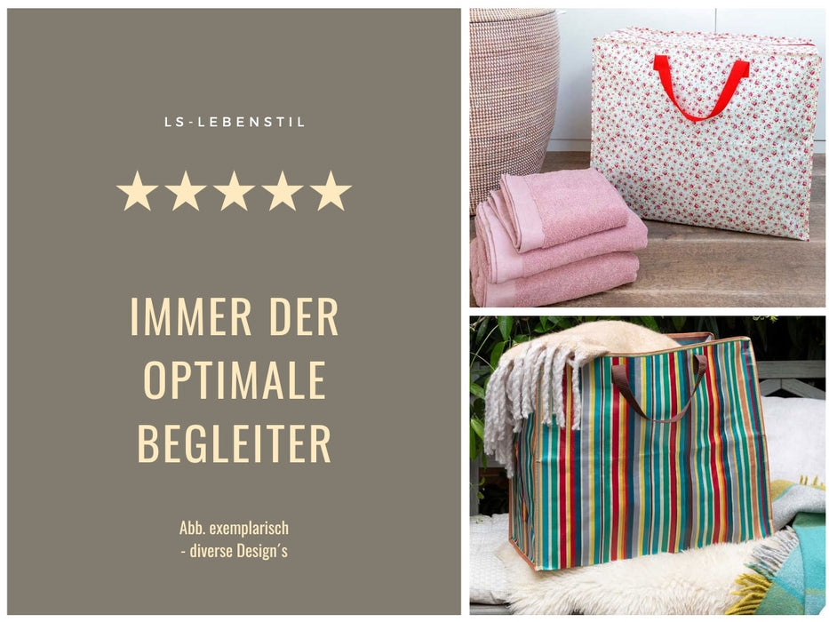 XXL Jumbo Bag Cherry - Kirschen 55cm Recyclet Aufbewahrungstasche Einkaufstasche