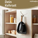 Kehrbesen Kehrschaufel 32x22cm Schwarz Kehrset Kehrblech und Handfeger