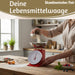 Vintage Küchenwaage Retro Rot Manuelle Backwaage großes Ziffernblatt 1L Schüssel