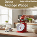 Vintage Küchenwaage Retro Rot Manuelle Backwaage großes Ziffernblatt 1L Schüssel